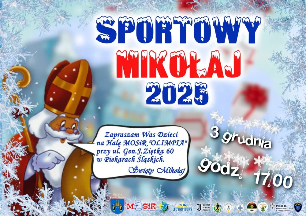 Mikołaj na sportowo w MOSiR „Olimpia” – darmowe wejściówki dla dzieci