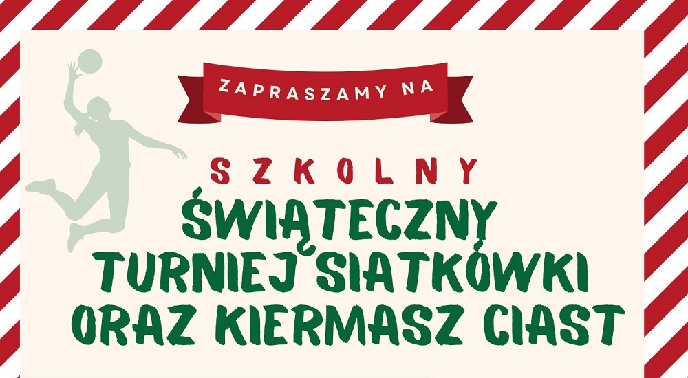 Świąteczny turniej siatkówki i kiermasz ciast dla Wojtusia w II LO