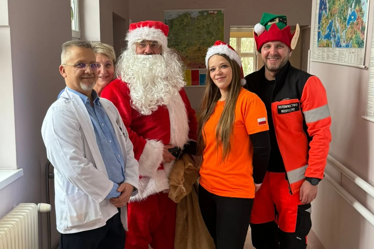 Święty Mikołaj w rudzkim szpitalu. Uśmiechy zamiast trosk