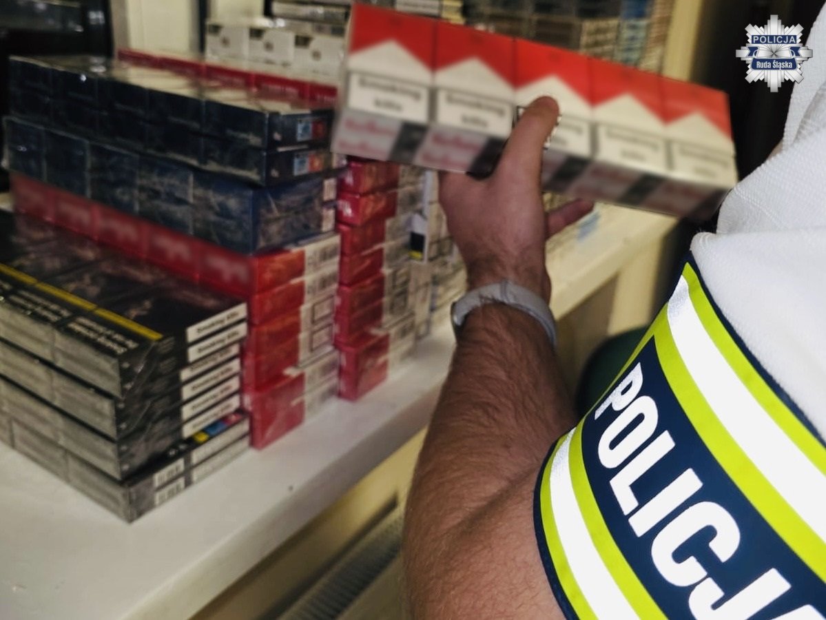 Policja w Rudzie Śląskiej przechwyciła 17 tysięcy papierosów bez akcyzy