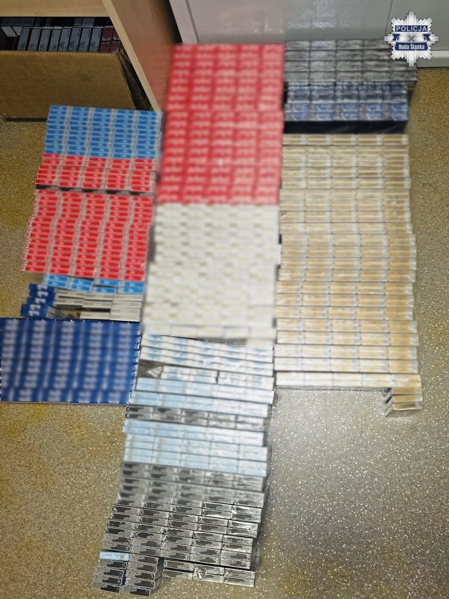 Policja w Rudzie Śląskiej przechwyciła 17 tysięcy papierosów bez akcyzy