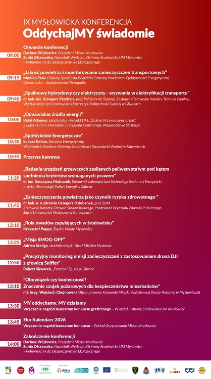 Konferencja "OddychajMY świadomie" w Mysłowicach – prelekcje o ochronie powietrza / fot. UM Mysłowice