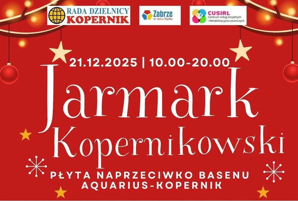 Świąteczne spotkanie sąsiadów w Zabrzu. Jarmark Kopernikowski już w niedzielę