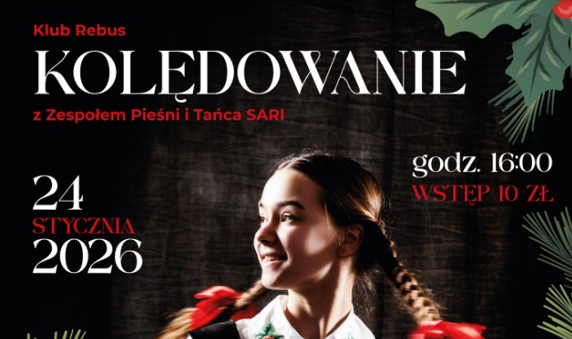 Kolędowanie z „SARI” w Żorach. Wspólne śpiewanie i tradycja w Klubie Rebus