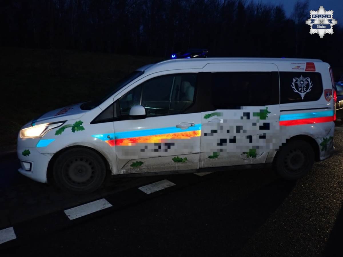 Policjanci z gliwickiej autostradówki pomogli w pilnym transporcie narządu do przeszczepu / fot. KMP Gliwice