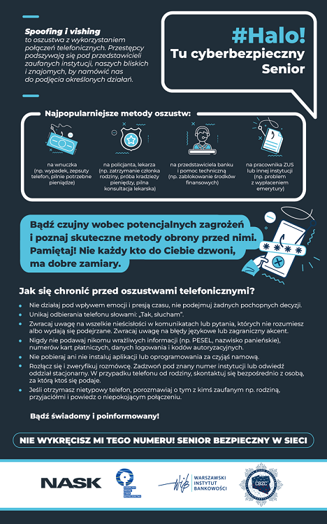Oszustwa telefoniczne – jak rozpoznać vishing i chronić się przed oszustami? / fot. cbzc.policja.gov.pl
