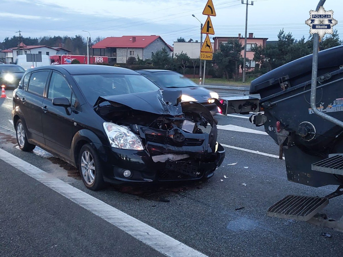 Intensywny poranek na drogach powiatu mikołowskiego / fot. Śląska Policja