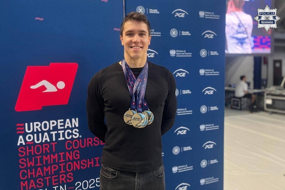 Mysłowicki policjant zdobył 5 złotych medali na Mistrzostwach Europy Masters!