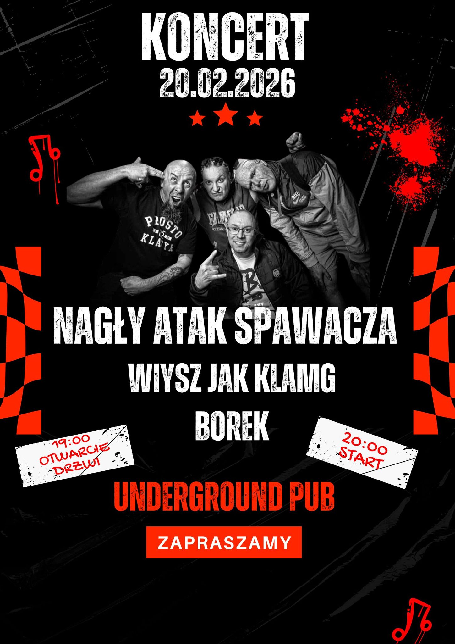 Nagły Atak Spawacza - koncert w Underground Pub