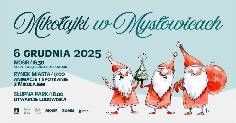 Mikołaj w Mysłowicach: barwny konwój i Mikołaj na łyżwach w Słupnej