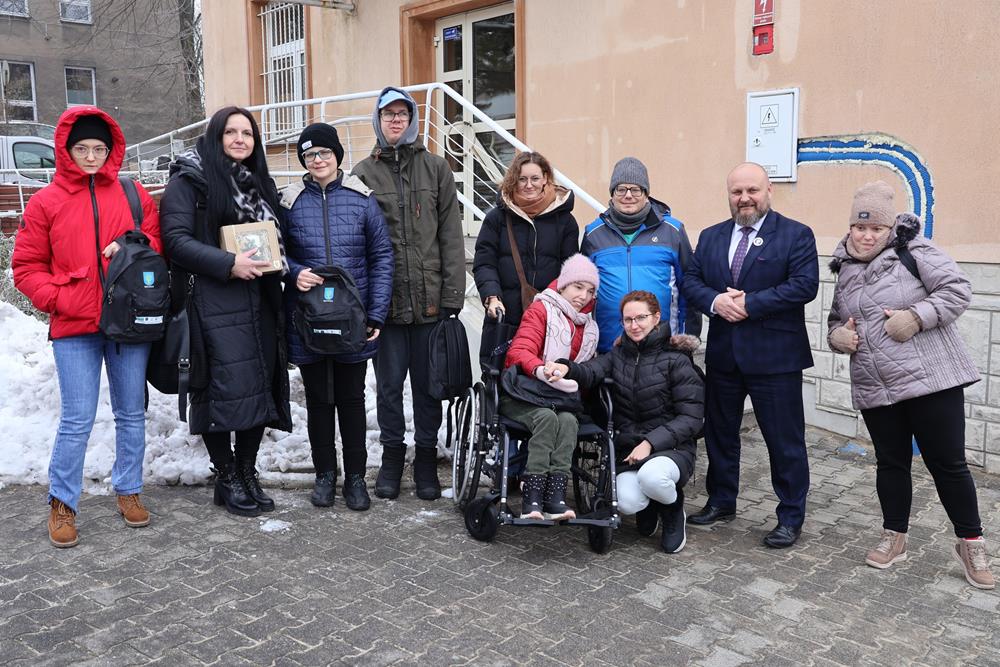 Młodzież z Mikołowa odwiedziła Urząd Miejski w Orzeszu