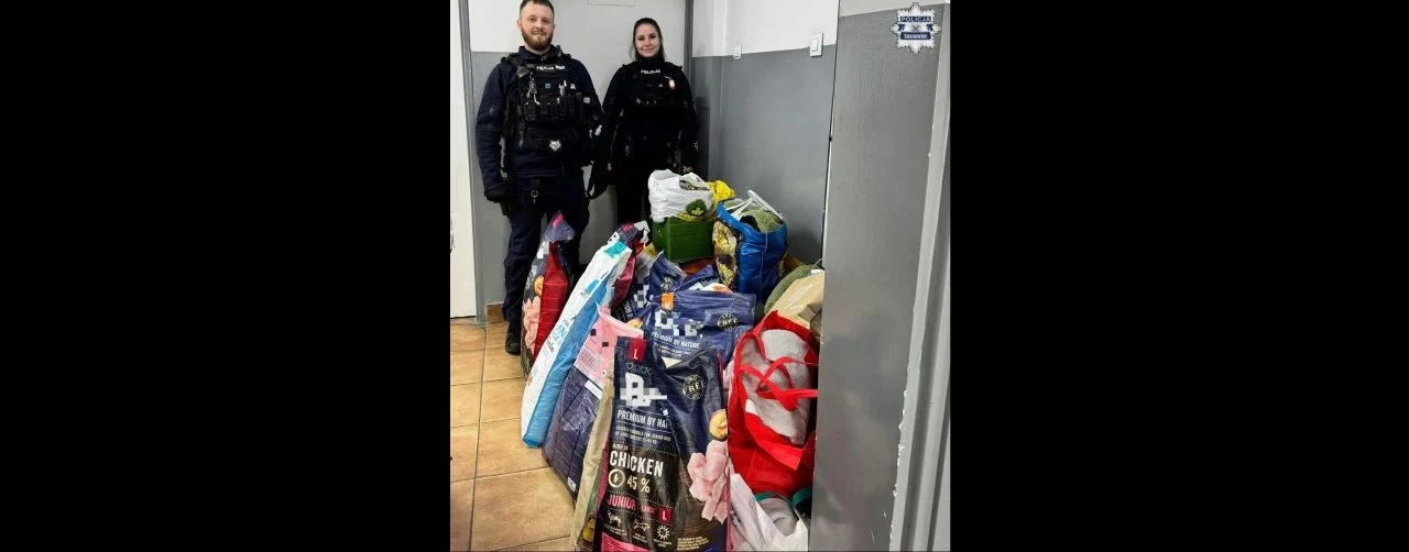 Policjanci z Komisariatu IV po raz kolejny wsparli schronisko dla zwierząt