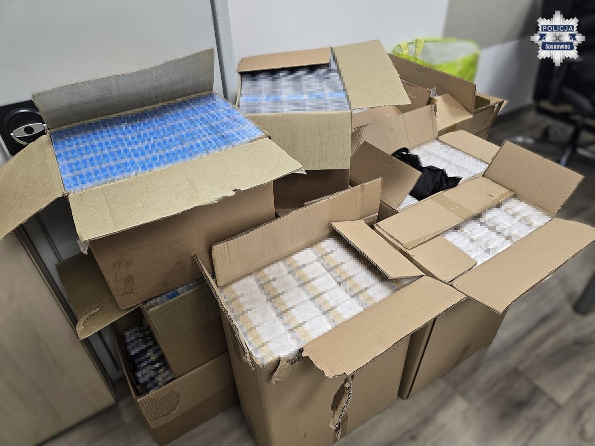 Sosnowiec: Policjanci przejęli ponad 115 tysięcy papierosów bez akcyzy