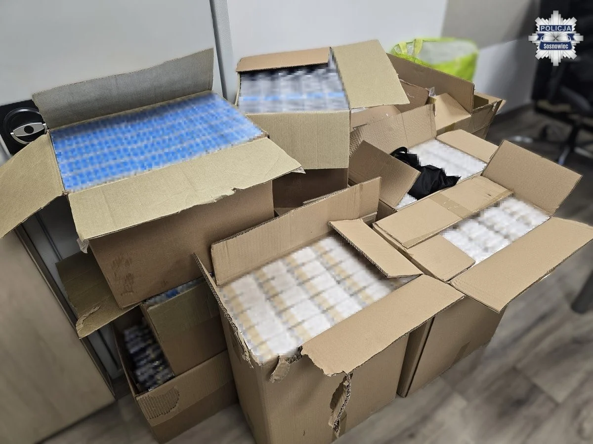Sosnowiec: Policjanci przejęli ponad 115 tysięcy papierosów bez akcyzy
