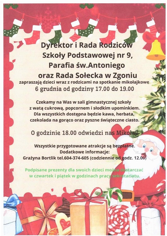 Spotkanie Mikołajkowe w Zgoniu / fot. FB Sołectwo Zgoń