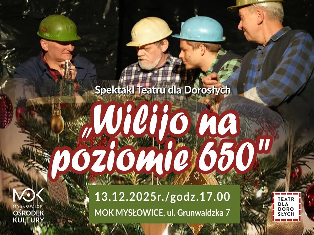 "Wilijo na poziomie 650" – spektakl o strajku górników w Mysłowicach