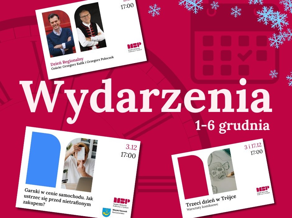 Grudzień w Tyskiej bibliotece: spotkania, warsztaty i filmowe atrakcje dla mieszkańców