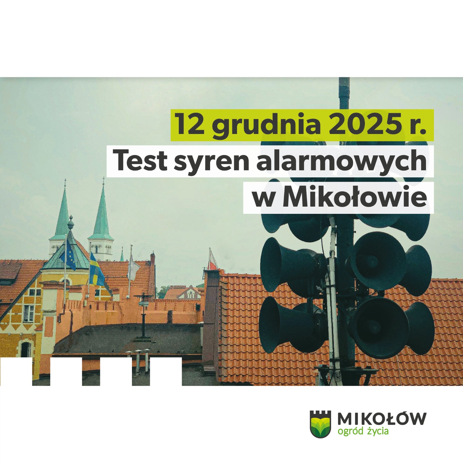 Przed nami test syren alarmowych w Powiecie Mikołowskim