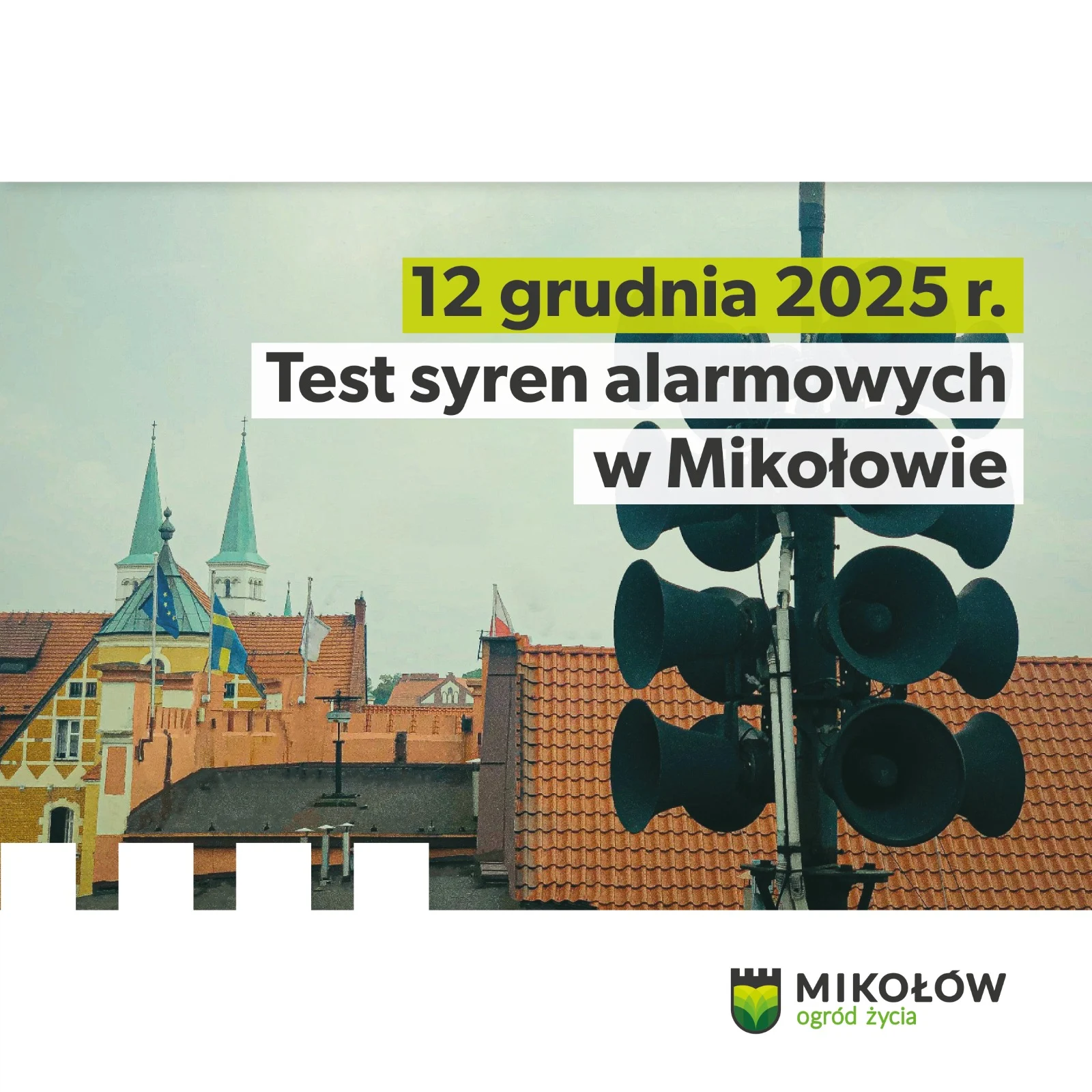 Przed nami test syren alarmowych w Powiecie Mikołowskim