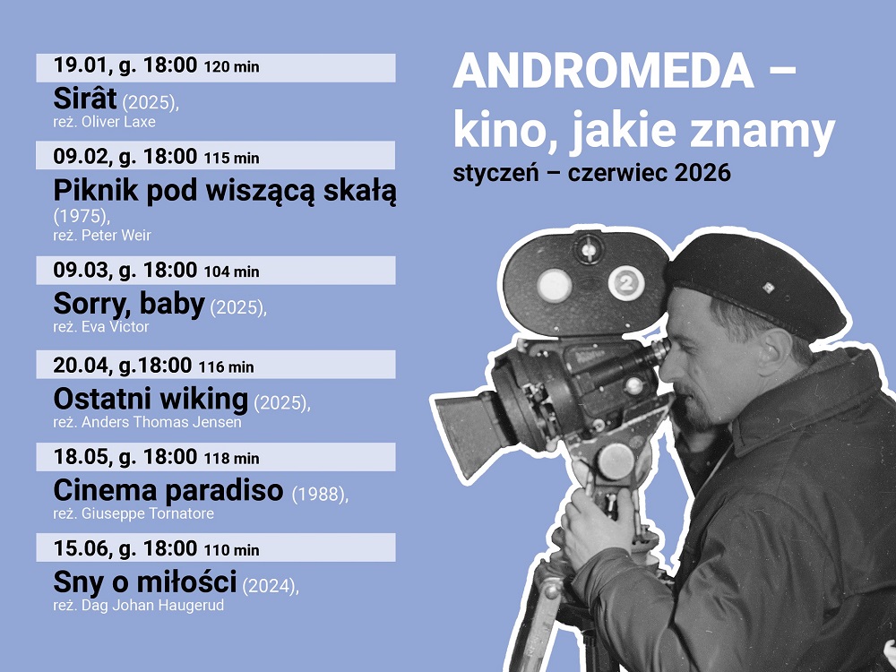 ANDROMEDA w Teatrze Małym Tychy – filmowe spotkania z publicznością. Sprawdź repertuar!