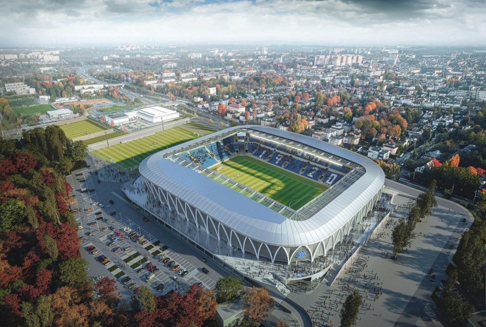 Zaprezentowano koncepcję nowego stadionu Ruchu Chorzów! Obiekt pomieści 22 tysiące kibiców