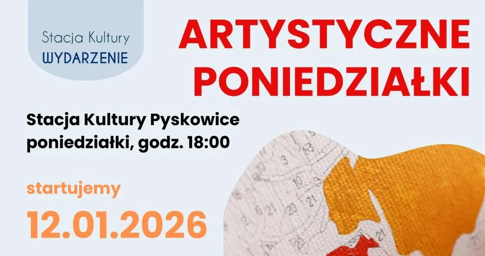 Artystyczne Poniedziałki dla dorosłych w Łaziskach Górnych – start 12 stycznia 2026
