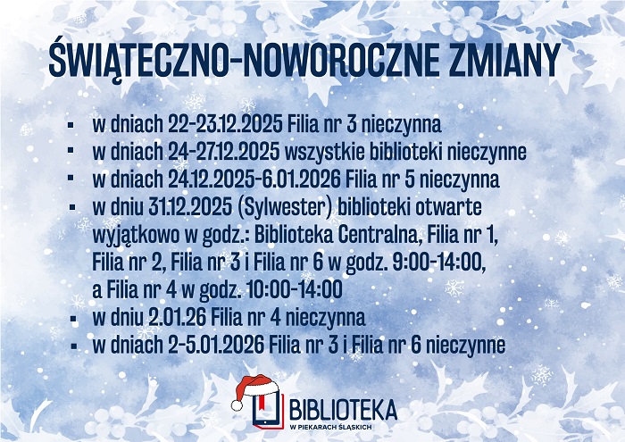 Czy biblioteki będą otwarte w święta? Sprawdź harmonogram / fot. MBP Piekary Śląskie
