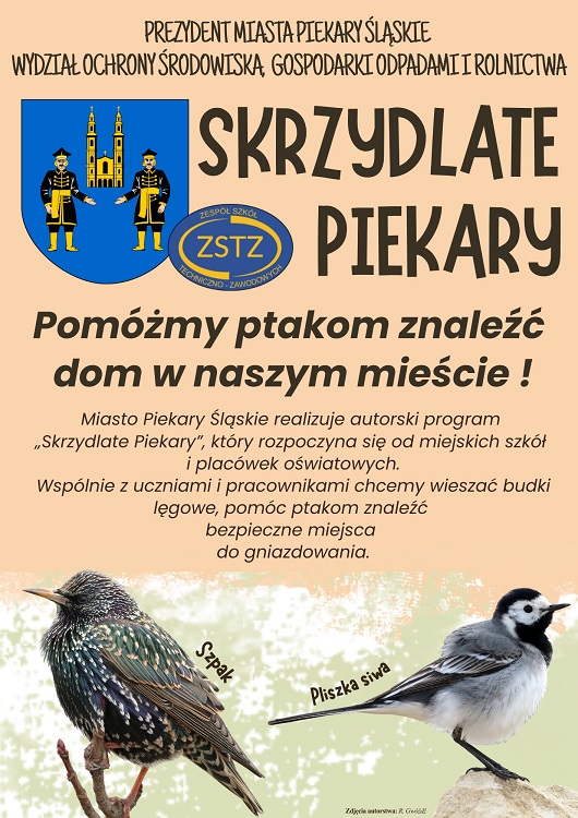 „Skrzydlate Piekary” ruszają! Szkoły i przedszkola otrzymają budki lęgowe