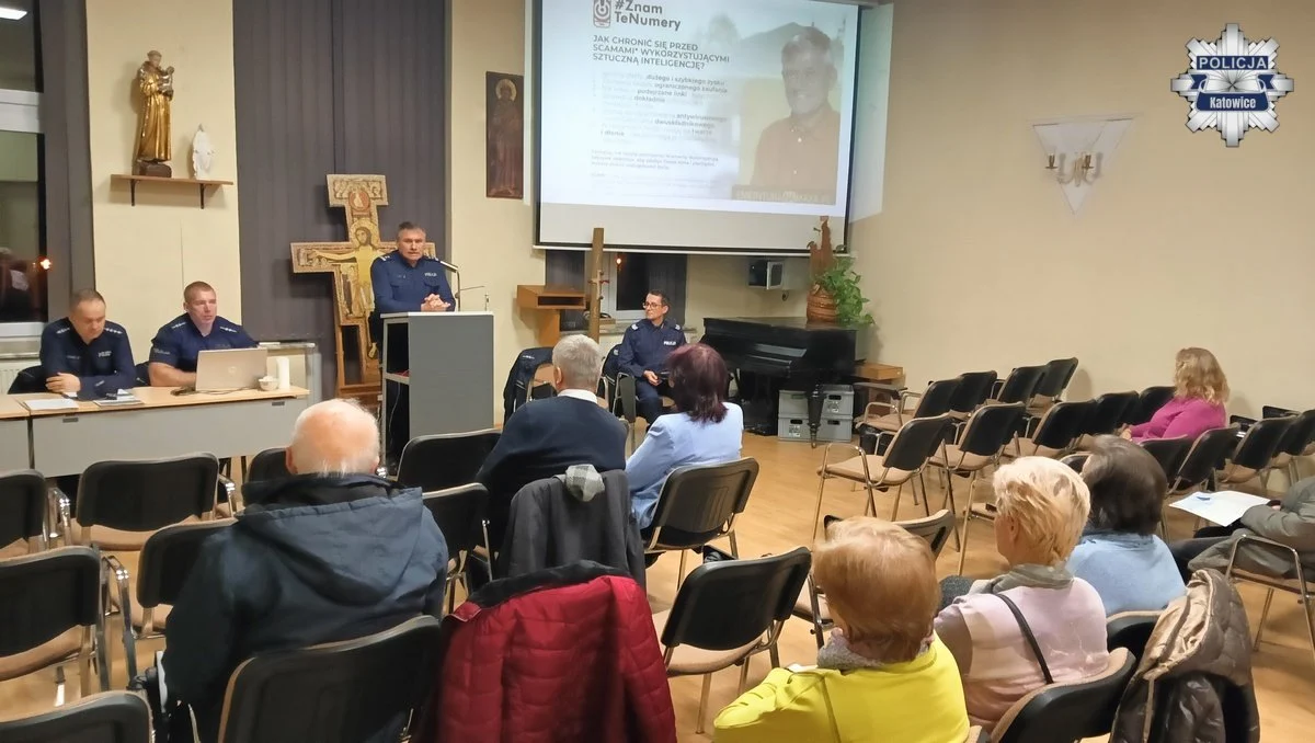 Policjanci z Katowic przeprowadzili debatę z mieszkańcami Ligoty i Panewnik