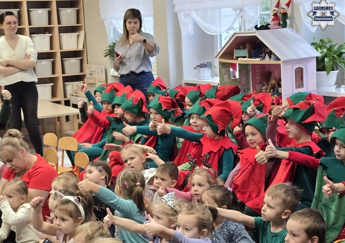 Zimowe bezpieczeństwo – spotkanie policji z dziećmi w Przedszkolu nr 4