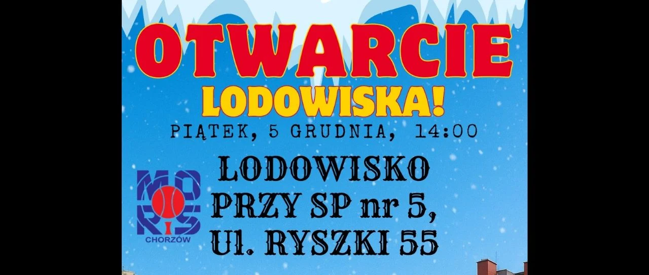 Lodowisko w Chorzowie startuje 5 grudnia! Godziny, ceny, zasady i nowości na sezon
