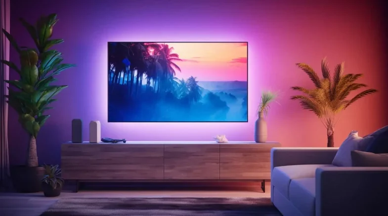 Ściana za telewizorem: 5 stylowych sposobów na udekorowanie strefy telewizyjnej