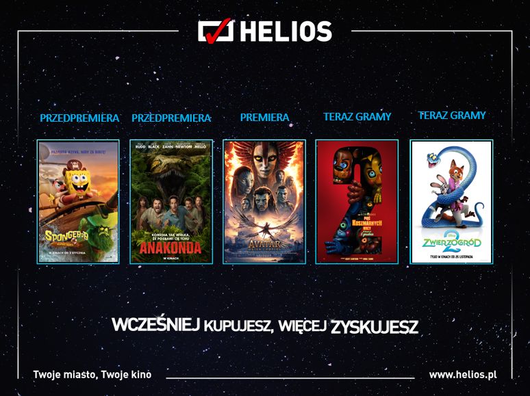 Świąteczne seanse w kinach Helios