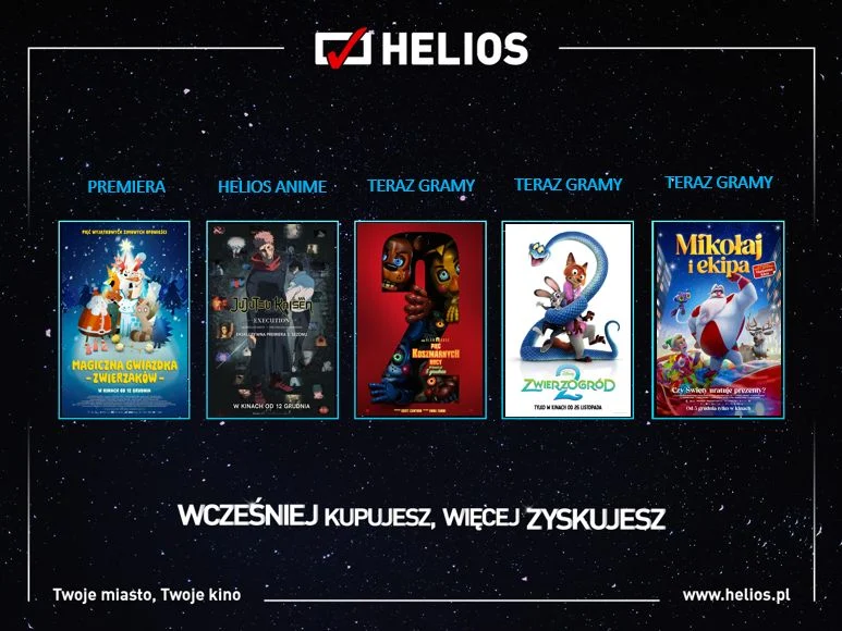 Moc nowości na ekranach kin Helios
