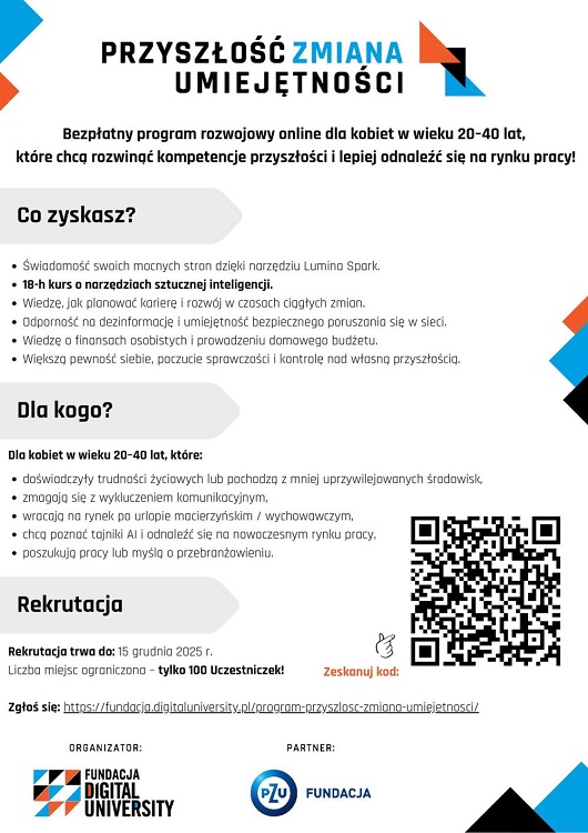 Program rozwojowy dla kobiet „Przyszłość. Zmiana. Umiejętności.” – rusza rekrutacja / fot. UM Piekary Śląskie