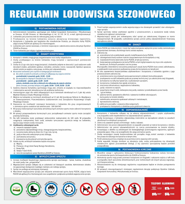6 grudnia otwarcie lodowiska w Orzeszu – sprawdź godziny otwarcia i regulamin / fot. UM Orzesze