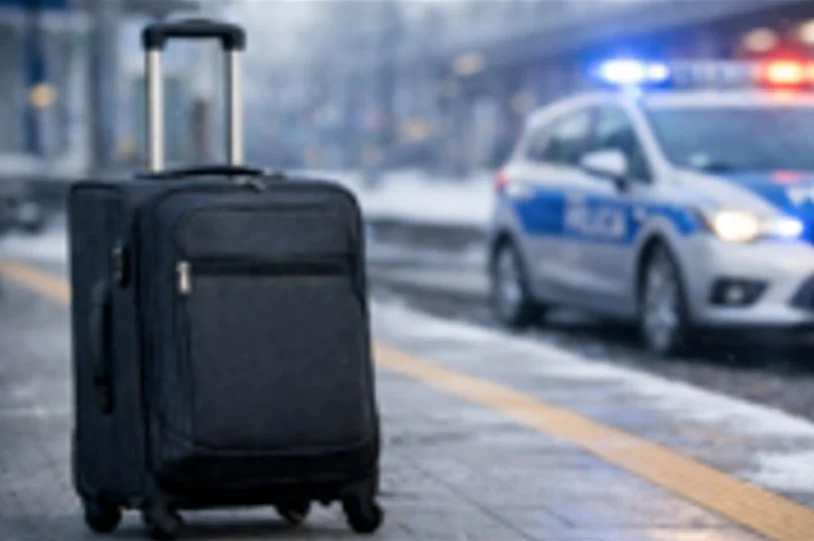 Kradzież walizki na dworcu w Katowicach. Policjanci odzyskali bagaż seniorów