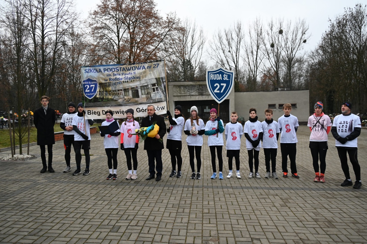 Młodzi rudzianie biegiem uczcili górników z „Wujka”