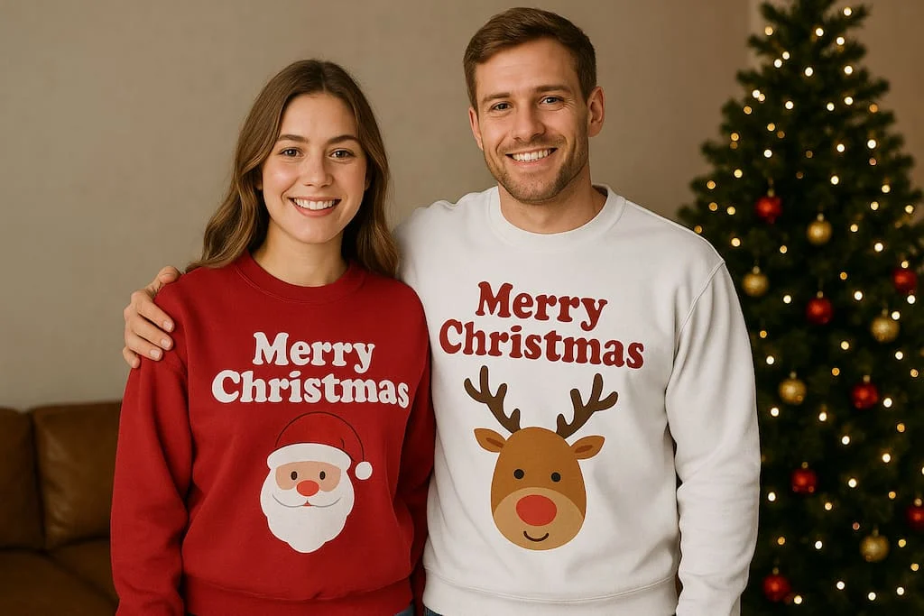 Bluzy świąteczne dla par - trend, który łączy