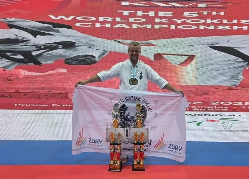 Instruktor żorskiego Shoguna podwójnym wicemistrzem świata w karate kyokushin [FOTO]