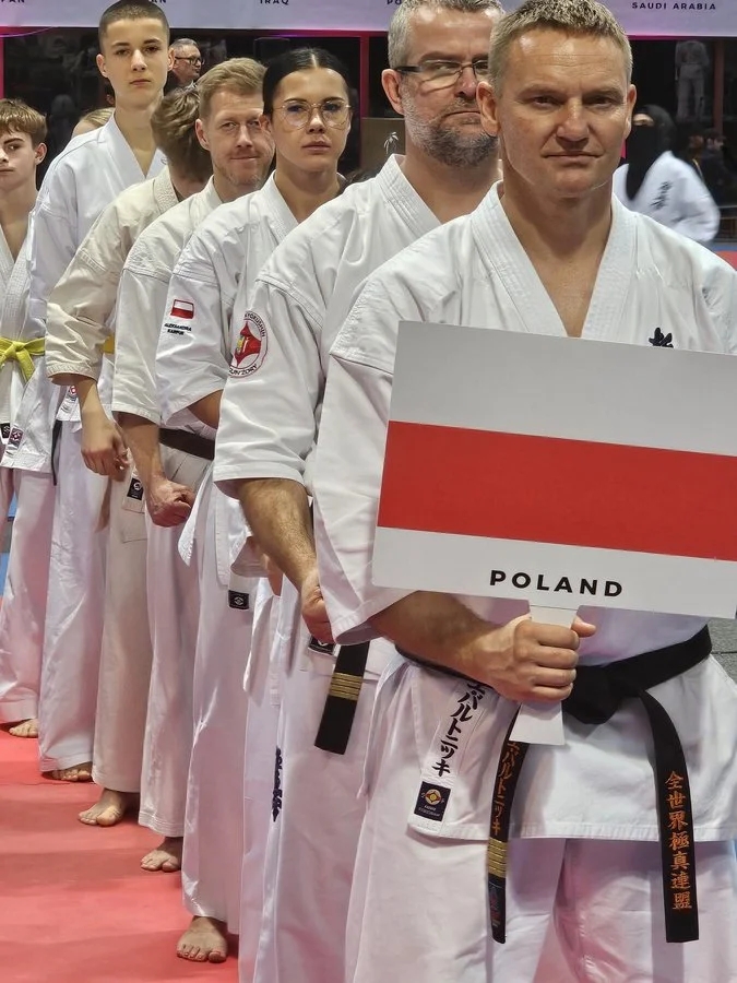 Sensei Dariusz Kudyk z Żor na podium MŚ KWF / fot. UM Żory