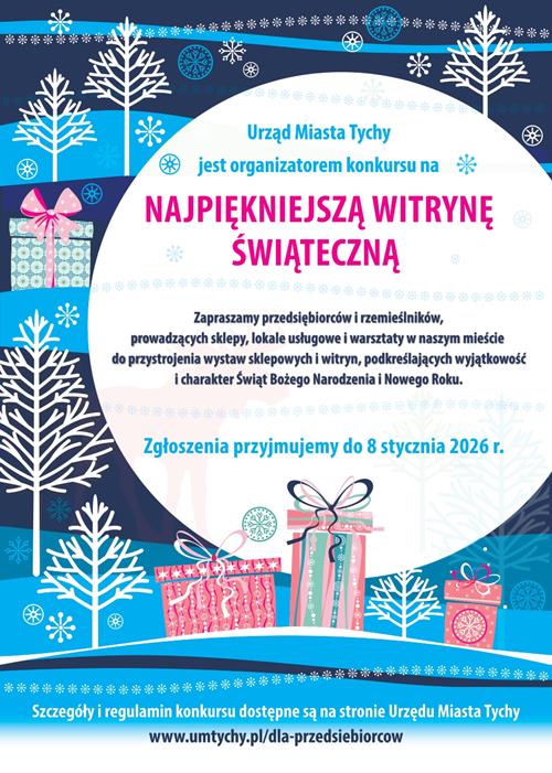 Zgłoś swoją witrynę do konkursu na najpiękniejszą świąteczną dekorację w Tychach! / fot. UM Tychy
