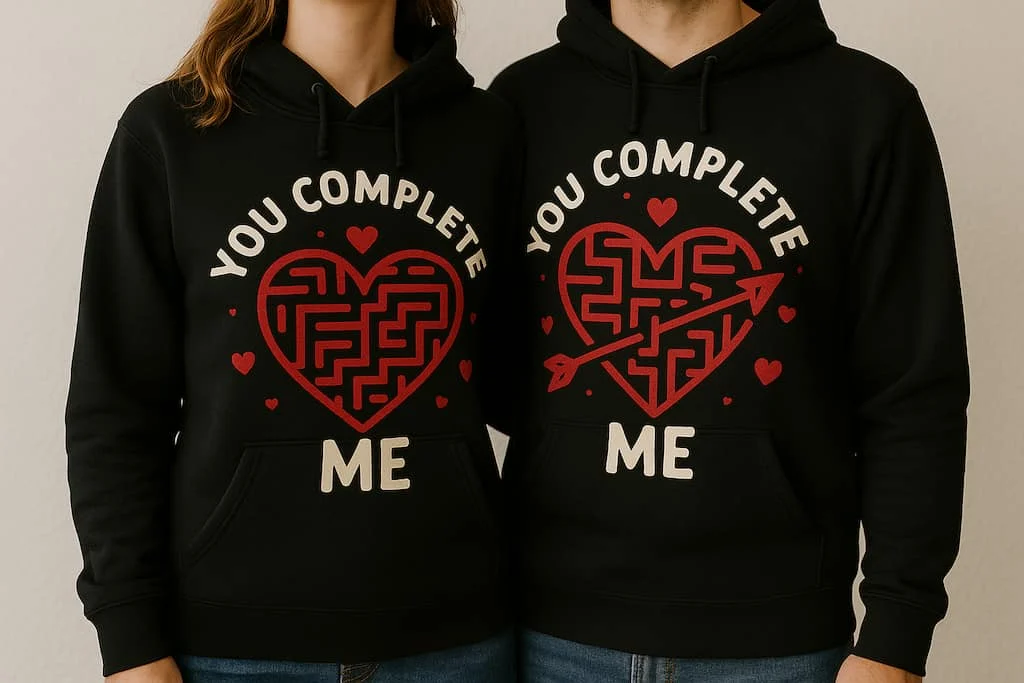Romantyczny prezent na walentynki - bluzy dla par
