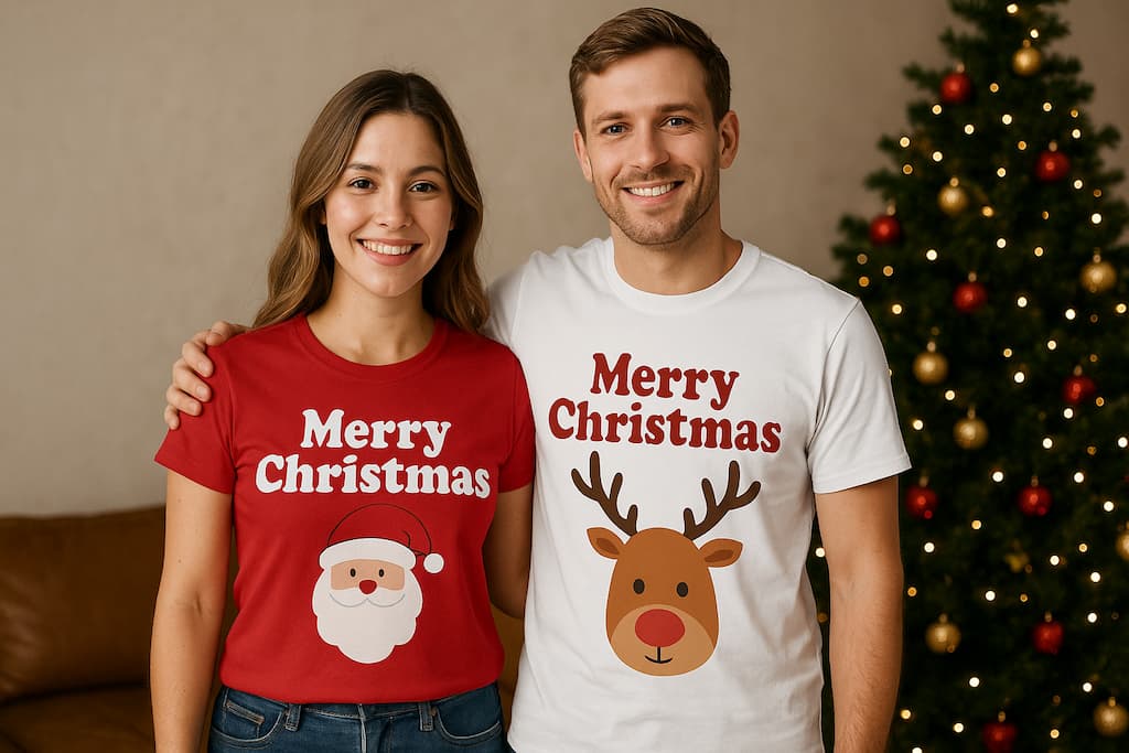 Wyjątkowe koszulki świąteczne dla Ciebie i Twojej drugiej połówki