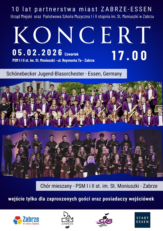 Zabrze i Essen łączą się w muzyce – koncert młodzieżowych artystów / fot. UM Zabrze