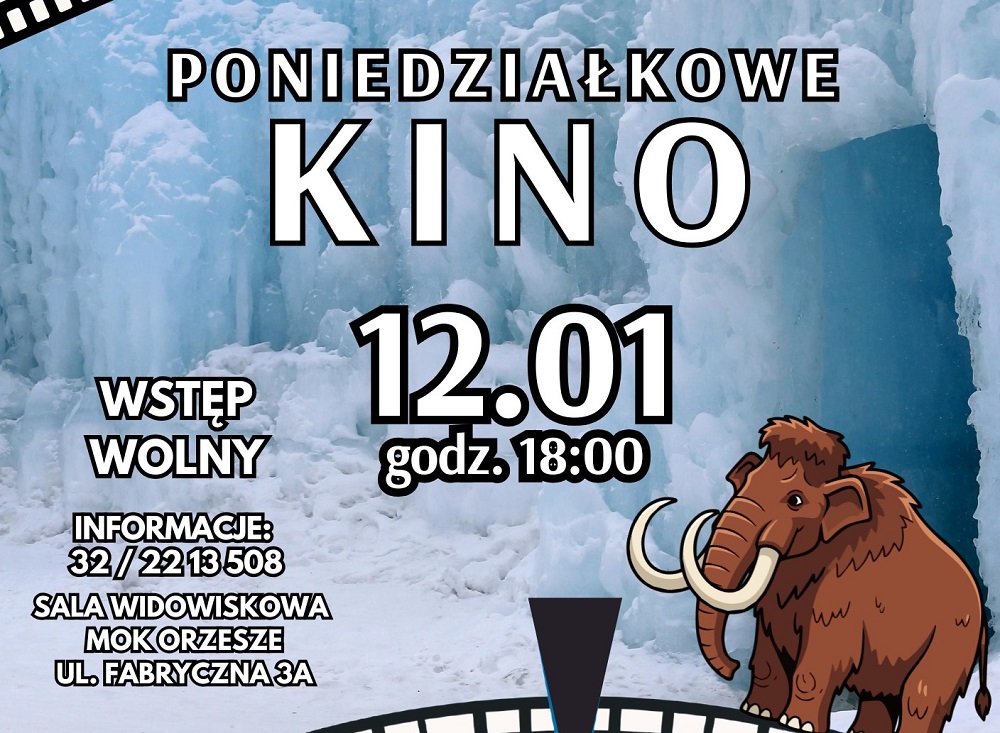 „Epoka Lodowcowa” na Poniedziałkowym Kinie w Miejskim Ośrodku Kultury
