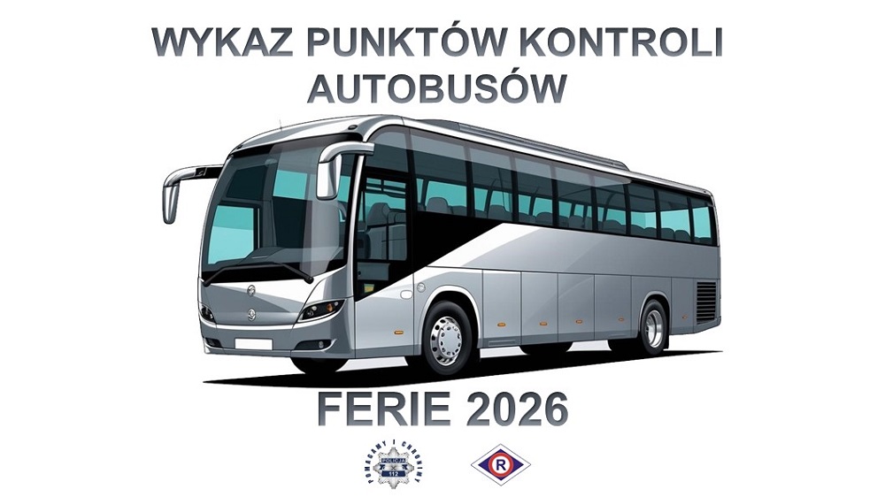 Kontrole autobusów przed feriami 2026. Jest oficjalny wykaz punktów