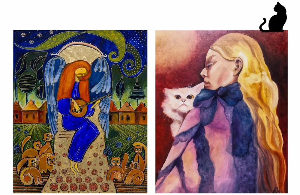 Koty, anioły i symbolika: nowa wystawa „Kocie Muzy” w Galerii MDK