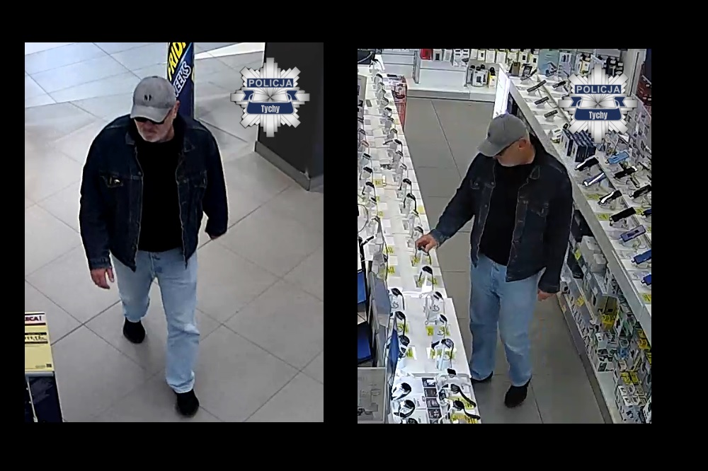 Kradzież smartwatcha wartego ponad 2,4 tys. zł. Policja publikuje wizerunek mężczyzny