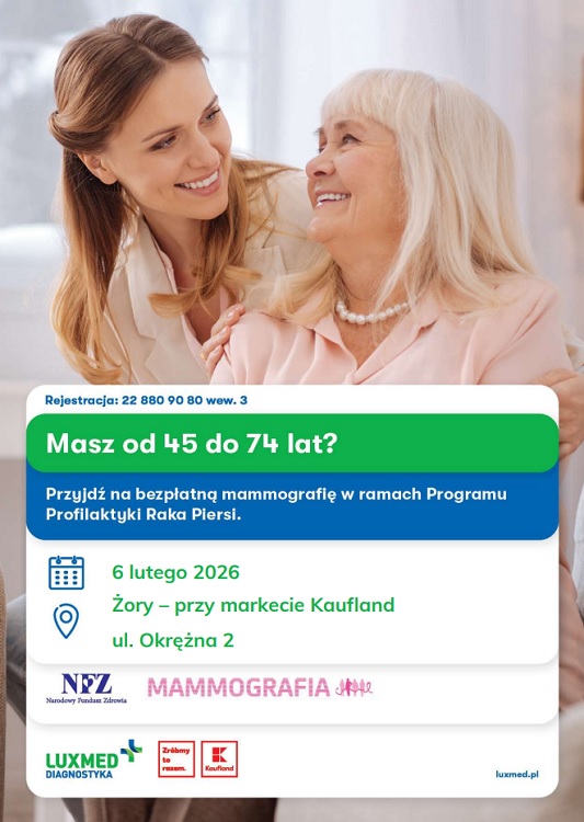 Mammobus wraca do Żor. Bezpłatne badania już 6 lutego / fot. LUX MED